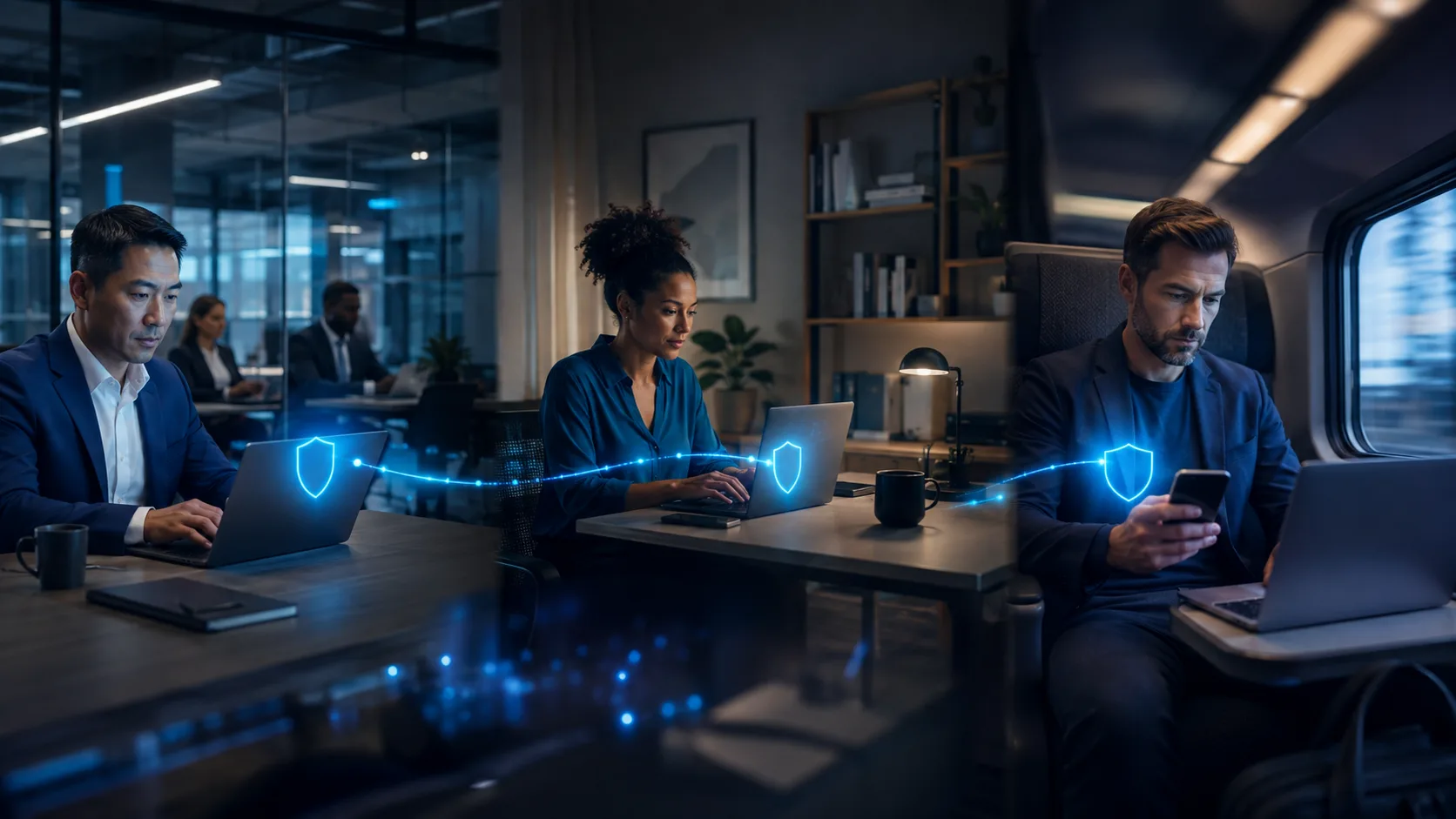 Sichere Zusammenarbeit zwischen Büro, Homeoffice und mobilen Mitarbeitenden